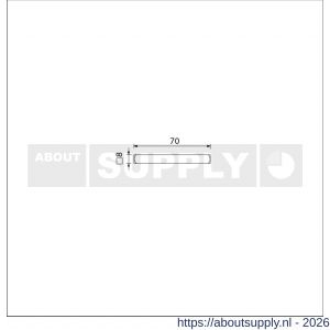 Ami deurkruk stift vierkant vol 8x70 mm - S10900152 - afbeelding 2