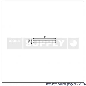 Ami deurkruk stift vierkant vol 8x80 mm - S10900154 - afbeelding 2