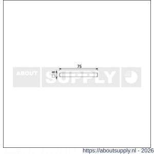 Ami deurkruk stift vierkant vol 8x75 mm - S10900153 - afbeelding 2