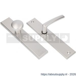 Ami VHB 251/50-169/50 veiligheidsvoordeur-knoplangschildgarnituur SKG*** VHB 251/50 knop 169/50 buiten en binnen blind en deurkruk 332 F1 deurdikte 38-42 mm - S10901071 - afbeelding 1