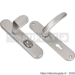 Ami VHB 250/15-145-378 KT veiligheids Rotaveer knop-kruk langschildgarnituur SKG*** kerntrekbeveiliging ovaal VHB knop 145 250/50/15 kerntrek KT 72 binnen profielcilinder PC 72 en deurkruk 378 Rota F1 deurdikte 53-57 mm - S10901244 - afbeelding 1