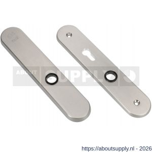 Ami VHB 250/50/1 senioren veiligheidslangschild SKG** Archi Design ovaal omkeer VHB 250/50/1 buiten blind en binnen profielcilinder PC 72 omkeer Irox deurdikte 38-42 mm - S10901384 - afbeelding 1