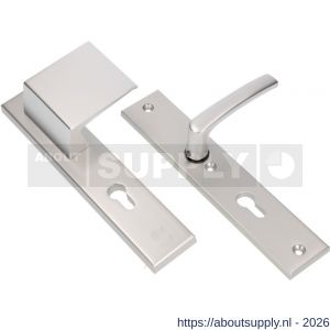 Ami VHB 251/50-90/80 veiligheidsvoordeur-duwerlangschildgarnituur SKG*** VHB 251/50 profielcilinder PC 55 deurduwer 90/80 rechts F1 profielcilinder PC 55 en deurkruk 332 deurdikte 38-42 mm - S10900970 - afbeelding 1