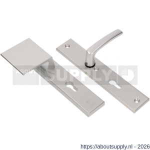 Ami VHB 251/50-90/80 veiligheidsvoordeur-duwerlangschildgarnituur SKG*** VHB 251/50 profielcilinder PC 55 deurduwer 90/80 links F1 profielcilinder PC 55 en deurkruk 332 deurdikte 38-42 mm - S10900967 - afbeelding 1