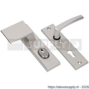 Ami VHB 193/15-90/60 KT veiligheidsvoordeur-duwerkortschild SKG*** kerntrekbeveiliging VHB 193/15 deurduwer 90/60 links kerntrek KT 55 binnen profielcilinder PC 55 en deurkruk 332 F1 deurdikte 38-42 mm - S10901279 - afbeelding 1