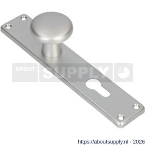 Ami 212/41 RH knoplangschild aluminium knop 160/50 vast langschild 212/41 RH rondhoek profielcilinder PC 55 F1 - S10900750 - afbeelding 1