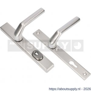 Ami VHB 251/37-379 KT veiligheids Rotaveer kruk-kruk smalschildgarnituur SKG*** kerntrekbeveiliging VHB 251/37 zonder krukgat kerntrek KT 92 F1 en deurkruk en 379 Rota 251/32 profielcilinder PC 92 deurdikte 53-57 mm - S10901623 - afbeelding 1