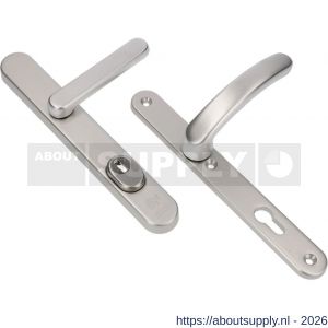 Ami VHB 257/37/2-373 KT veiligheids Rotaveer kruk-kruk smalschildgarnituur SKG*** kerntrekbeveiliging ovaal VHB en deurkruk 373 vastdraaibaar 257/37/2 kerntrek KT 72 F1 en deurkruk 378 Rota 257/32/2 profielcilinder PC 72 - S10901649 - afbeelding 1