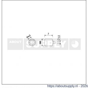 Ami deurbeslag Quickpuntschroef M6 verpakt per 10 stuks - S10900173 - afbeelding 2