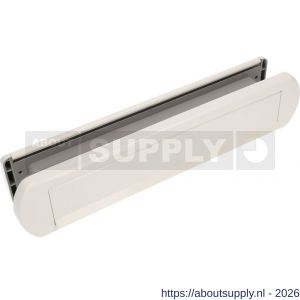 Ami EP 975 briefplaat-tochtklep met schacht aluminium wit RAL 9010 deurdikte 53-57 mm Climate Comfort - S10900032 - afbeelding 1