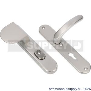 Ami VHB 250/15-90/83-378 KT veiligheids Rotaveer duwer-kruk langschildgarnituur SKG*** kerntrekbeveiliging ovaal VHB 250/50/15 kerntrek KT 72 deurduwer 90/83 links en deurkruk 378 Rota profielcilinder PC 72 F1 deurdikte 38-42 mm - S10901094 - afbeelding 1