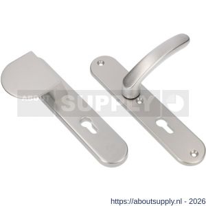 Ami VHB 250/50/1-90/83-378 veiligheids Rotaveer duwer-kruk langschildgarnituur SKG*** ovaal VHB 250/50/1 profielcilinder PC 92 deurduwer 90/83 links en deurkruk 378 Rota deurdikte 53-57 mm F1 - S10900964 - afbeelding 1