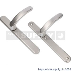 Ami VHB 257/32/2-378 veiligheids Rotaveer kruk-kruk smalschildgarnituur SKG** ovaal VHB deurkruk 378 Rota 257/32/2 blind F1 en deurkruk 378 Rota 257/32/2 blind deurdikte 53-57 mm - S10901589 - afbeelding 1