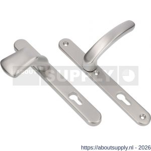 Ami VHB 257/32/2-166-378 veiligheids Rotaveer knop-kruk smalschildgarnituur SKG** ovaal VHB 257/32/2 profielcilinder PC 55 knop 166 links F1 en deurkruk 378 Rota 257/32/2 profielcilinder PC 55 deurdikte 53-57 mm - S10901574 - afbeelding 1