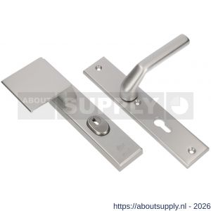 Ami VHB 251/15-90/80-379 KT veiligheids Rotaveer duwer-kruk langschildgarnituur SKG*** kerntrekbeveiliging VHB 251/50/15 kerntrek KT 55 deurduwer 90/80 links en deurkruk 379 Rota profielcilinder PC 55 F1 deurdikte 38-42 mm - S10901140 - afbeelding 1