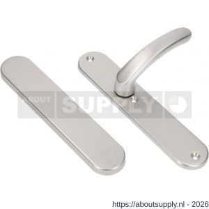 Ami VHB 250/50/1-378 veiligheids Rotaveer kruk-kruk langschildgarnituur SKG*** ovaal VHB 250/50/1 geheel blind 250/50/1 blind deurkruk 378 Rota F1 deurdikte 53-57 mm - S10901221 - afbeelding 1