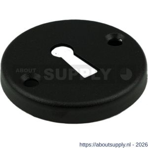 Ami 3 RH rond sleutelrozet aluminium rondhoek rond sleutelgat SLG zwart - S10900481 - afbeelding 1