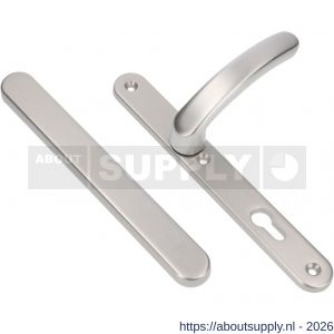 Ami VHB 257/32/2-378 veiligheids Rotaveer kruk-kruk smalschildgarnituur SKG** ovaal VHB 257/32/2 geheel blind F1 deurkruk 378 Rota 257/32/2 profielcilinder PC 92 deurdikte 53-57 mm - S10901601 - afbeelding 1