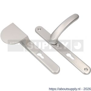 Ami VHB 257/32/2-90/83-378 veiligheids Rotaveer duwer-kruk smalschildgarnituur SKG** ovaal VHB 257/32/2 profielcilinder PC 55 deurduwer 90/83 links F1 en deurkruk 378 Rota 257/32/2 profielcilinder PC 55 deurdikte 53-57 mm - S10900849 - afbeelding 1