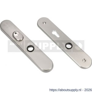 Ami VHB 250/15 KT senioren veiligheidslangschild SKG*** kerntrekbeveiliging Archi Design ovaal omkeer VHB 250/15 kerntrek KT 72 omkeer en binnen profielcilinder PC 72 omkeer Irox deurdikte 38-42 mm - S10901483 - afbeelding 1