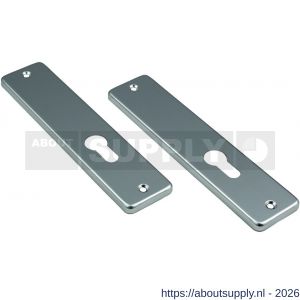 Ami 180/41 RH kortschild aluminium rondhoek zonder krukgat profielcilinder PC 55 F1 - S10901780 - afbeelding 1