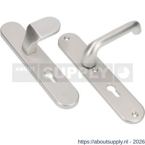 Ami VHB 250/50/1-145-378 veiligheids Rotaveer knop-kruk langschildgarnituur SKG*** ovaal VHB Varo knop 145 250/50/1 buiten en binnen profielcilinder PC 72 en deurkruk 386 Rota F1 deurdikte 53-57 mm - S10901050 - afbeelding 1