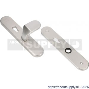 Ami VHB 250/50/1-145 senioren veiligheidsvoordeur-knoplangschildgarnituur SKG** ovaal omkeer VHB 250/50/1 profielcilinder PC 72 omkeer Varo knop 145 zonder deurkruk F1 deurdikte 38-42 mm 2G - S10900859 - afbeelding 1