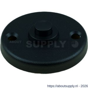 Ami 3 RH beldrukker aluminium rond rozet zwart - S10900011 - afbeelding 1