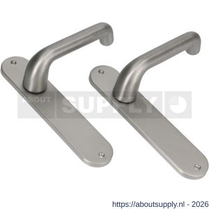 Ami 200/1/7-386 kruk-kruk garnituur deurkruk 386 Rota langschild 200/1/7 blind Irox Archi Design deurdikte 38-42 mm - S10900100 - afbeelding 1