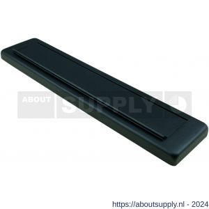 Ami EP 960 briefplaat met veer aluminium deurdikte 38-42 mm zwart RAL 9005 structuur finish Climate Comfort - S10900066 - afbeelding 1