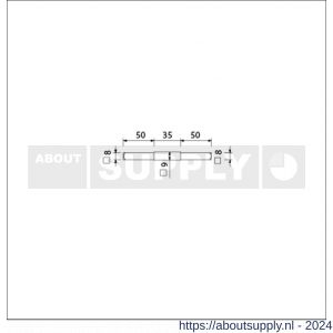 Ami verloopstift vierkant vol 8-9-8 deurdikte 53-57 mm - S10900235 - afbeelding 1