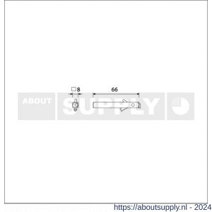 Ami wisselquickstift met kantelaar 8x66 mm deurdikte 38-42 mm - S10900262 - afbeelding 1