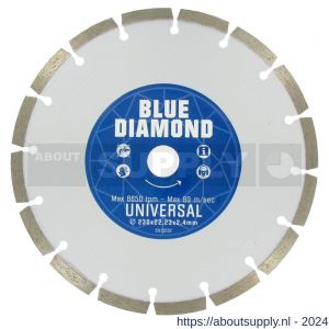 Carat diamant zaagblad CE Blue Diamond 115x22.23 mm universeel gebruik - Y32600731 - afbeelding 1