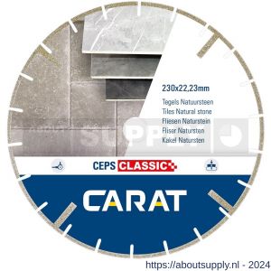 Carat Galvano diamant zaagblad CEPS Classic 230x22,23 mm natuursteen en kunststoffen - Y32600485 - afbeelding 1