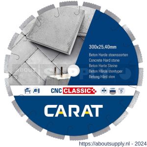 Carat diamant zaagblad CNC Classic 300x25,40 mm beton en harde materialen - Y32600371 - afbeelding 1