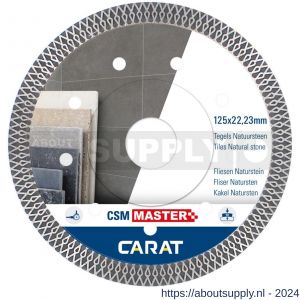 Carat diamant zaagblad CSM Master 125x22,23 mm tegels en natuursteen - Y32600747 - afbeelding 1