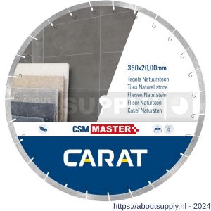 Carat diamant zaagblad CSM Master 350x20,00 mm tegels en natuursteen - Y32600751 - afbeelding 1