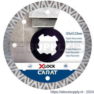Carat diamant zaagblad X-Lock 125x22,23 mm tegels - Y32600748 - afbeelding 1