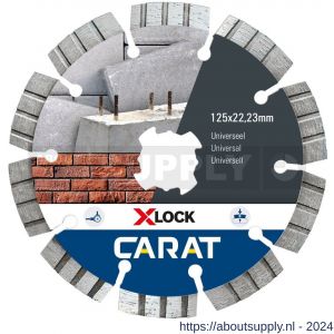 Carat diamant zaagblad X-Lock 125x22,23 mm universeel - Y32600749 - afbeelding 1
