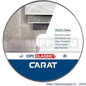 Carat Galvano diamant zaagblad CEPC Classic 115x22,23 mm natuursteen en kunststoffen - Y32600476 - afbeelding 1
