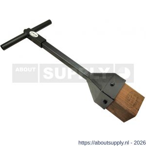 DeWit stamper hout met schokabsorberende handgreep afmeting 890x410x160 mm - S29000597 - afbeelding 1
