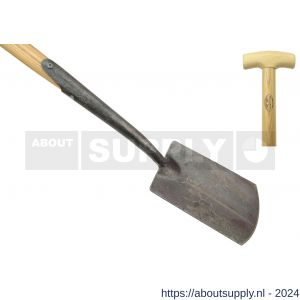 DeWit zwanehals spade met lip essen steel 750 mm - S29000407 - afbeelding 1