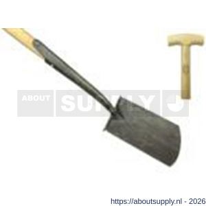 DeWit zwanehals spade met lip en opstapjes essen steel 90 cm - S29000798 - afbeelding 1
