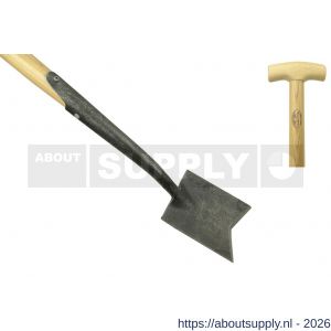 DeWit damesspade met V-snede en zwanehals essen steel 750 mm 1040x140x45 mm - S29000794 - afbeelding 1