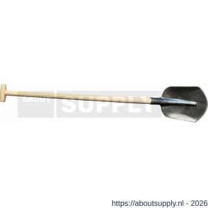 DeWit schep Drents 000 1/2 gebogen met 100 cm essen T-steel - S29000519 - afbeelding 1