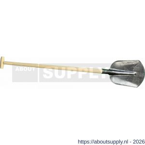 DeWit schep Drents 00 1/2 gebogen met 100 cm essen T-steel - S29000526 - afbeelding 1