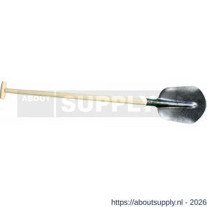 DeWit schep Hollands 000 3/4 gebogen 100 cm essen T-steel - S29000538 - afbeelding 1