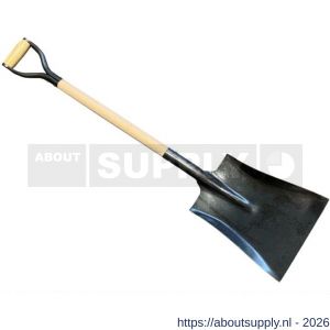 DeWit stalen ballastschop 28 cm breed met 90 cm steel en ijzeren D-greep - S29000732 - afbeelding 1