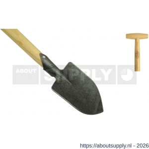 DeWit Junior puntspade essen T-steel 750 mm afmeting 990x115x40 mm - S29000786 - afbeelding 1
