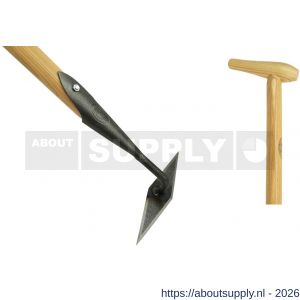 DeWit ruitschoffel 20 cm blank gelakt met 140 cm essen steel - S29000766 - afbeelding 1